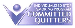 INDIVIDUALIZED STOP SMOKING PROGRAM COMMITTED QUITTERS trademark