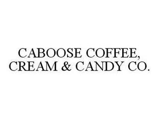 CABOOSE COFFEE, CREAM & CANDY CO. trademark