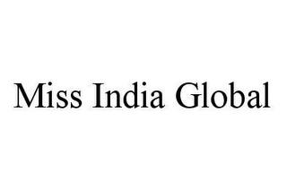 MISS INDIA GLOBAL trademark