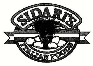 SIDARI'S ITALIAN FOODS trademark