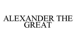 ALEXANDER THE GREAT trademark