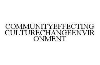 COMMUNITYEFFECTINGCULTURECHANGEENVIRONMENT trademark