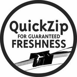 QUICKZIP FOR GUARANTEED FRESHNESS trademark