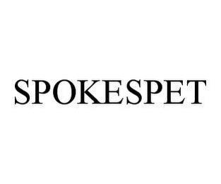 SPOKESPET trademark