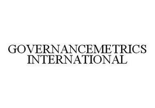 GOVERNANCEMETRICS INTERNATIONAL trademark