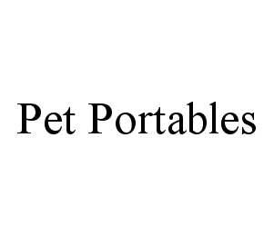 PET PORTABLES trademark