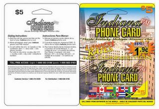 INDIANA PAE PHONE CARD FLORIDA. KENTUCKY. MICHIGAN. MISSOURI. OHIO LOWEST RATES NO CONNECTION trademark