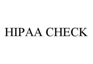 HIPAA CHECK trademark