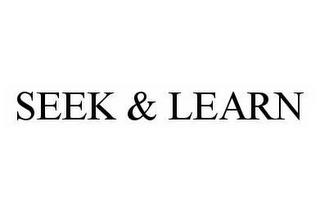 SEEK & LEARN trademark