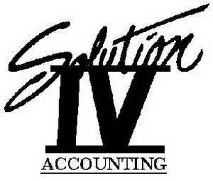 SOLUTIOIN IV ACCOUNTING trademark