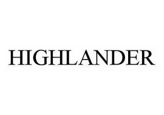 HIGHLANDER trademark