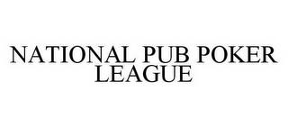 NATIONAL PUB POKER LEAGUE trademark