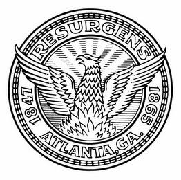 1847 RESURGENS 1865 ATLANTA, GA. trademark