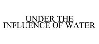 UNDER THE INFLUENCE OF WATER trademark