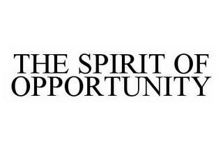 THE SPIRIT OF OPPORTUNITY trademark