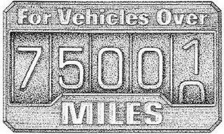 FOR VEHICLES OVER 75000 MILES trademark