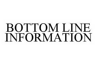 BOTTOM LINE INFORMATION trademark