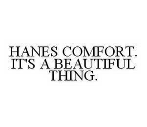 HANES COMFORT.  IT'S A BEAUTIFUL THING. trademark