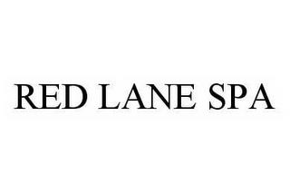 RED LANE SPA trademark