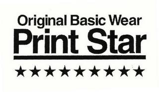 ORIGINAL BASIC WEAR PRINT STAR trademark