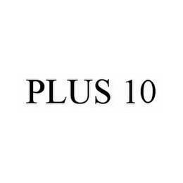 PLUS 10 trademark