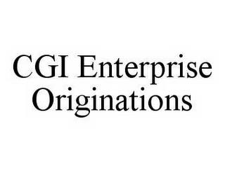 CGI ENTERPRISE ORIGINATIONS trademark