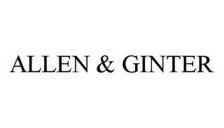 ALLEN & GINTER trademark