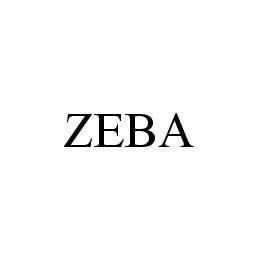 ZEBA trademark