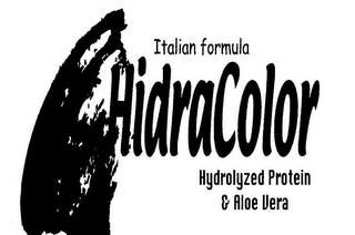 ITALIAN FORMULA HIDRACOLOR HYDROLYZED PROTEIN & ALOE VERA trademark