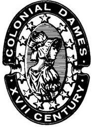 COLONIAL DAMES XVII CENTURY trademark