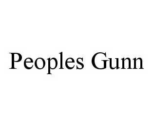 PEOPLES GUNN trademark