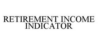 RETIREMENT INCOME INDICATOR trademark