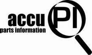 ACCU-PI PARTS INFORMATION trademark