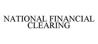 NATIONAL FINANCIAL CLEARING trademark