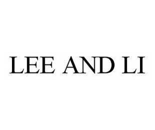 LEE AND LI trademark