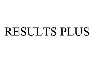 RESULTS PLUS trademark