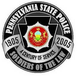 PENNSYLVANIA STATE POLICE 1905 2005 A CENTURY OF SERVICE SOLDIERS OF THE LAW trademark