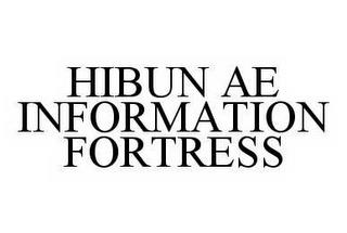 HIBUN AE INFORMATION FORTRESS trademark