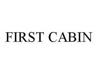 FIRST CABIN trademark