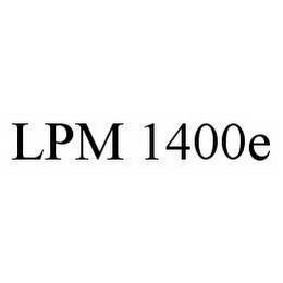 LPM 1400E trademark