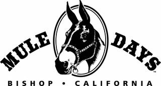 MULE DAYS BISHOP CALIFORNIA trademark