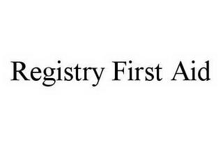 REGISTRY FIRST AID trademark