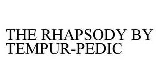 THE RHAPSODY BY TEMPUR-PEDIC trademark