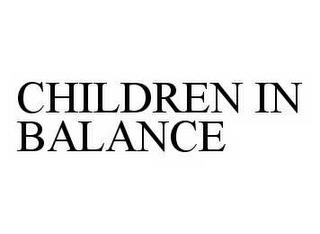 CHILDREN IN BALANCE trademark