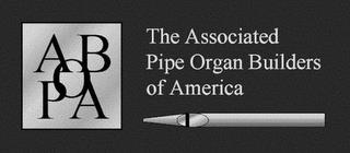 APOBA THE ASSOCIATED PIPE ORGAN BUILDERS OF AMERICA trademark