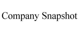 COMPANY SNAPSHOT trademark