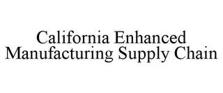 CALIFORNIA ENHANCED MANUFACTURING SUPPLY CHAIN trademark