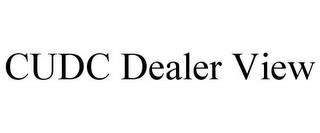 CUDC DEALER VIEW trademark