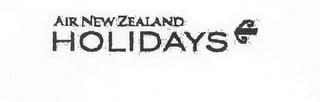 AIR NEW ZEALAND HOLIDAYS trademark