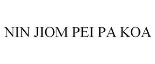 NIN JIOM PEI PA KOA trademark